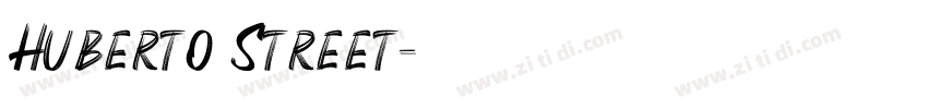 Huberto Street字体转换